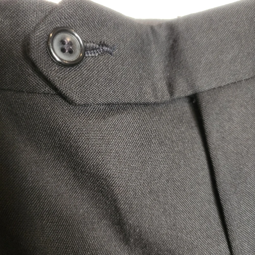 Vintage Brooks Brothers Pleated Wool Tuxedo Pants in Black Size 45x26